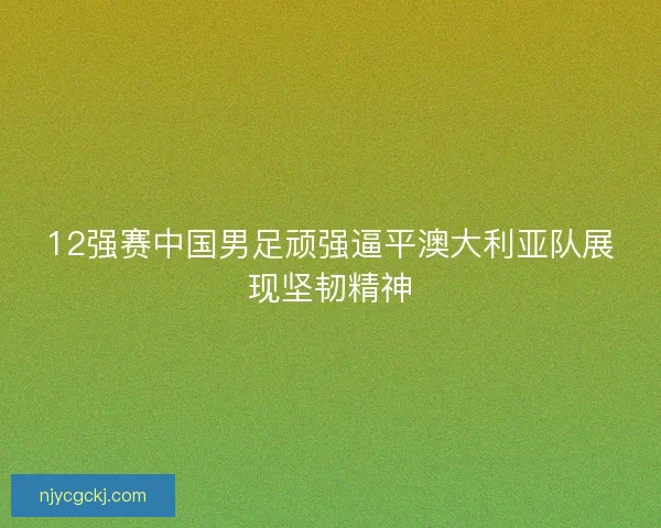 12强赛中国男足顽强逼平澳大利亚队展现坚韧精神